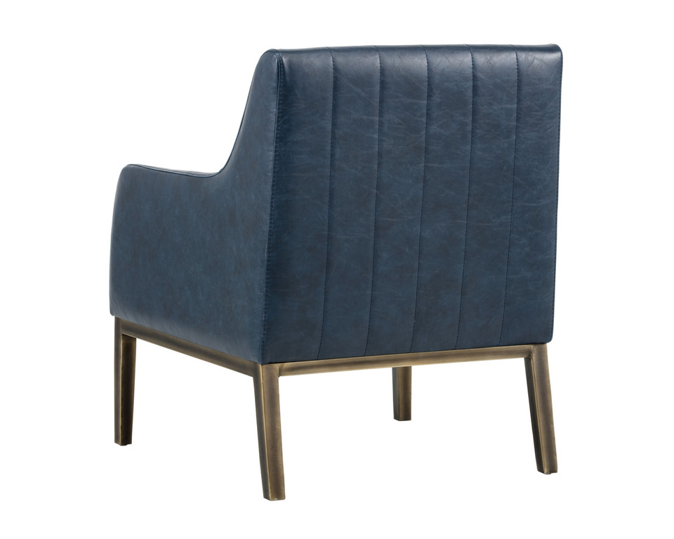 Wolfe Vintage Blue Lounge Chair