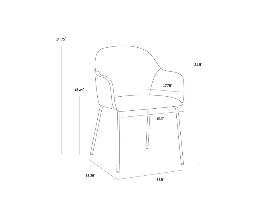 Hensley Dining Dark Teal Armchair