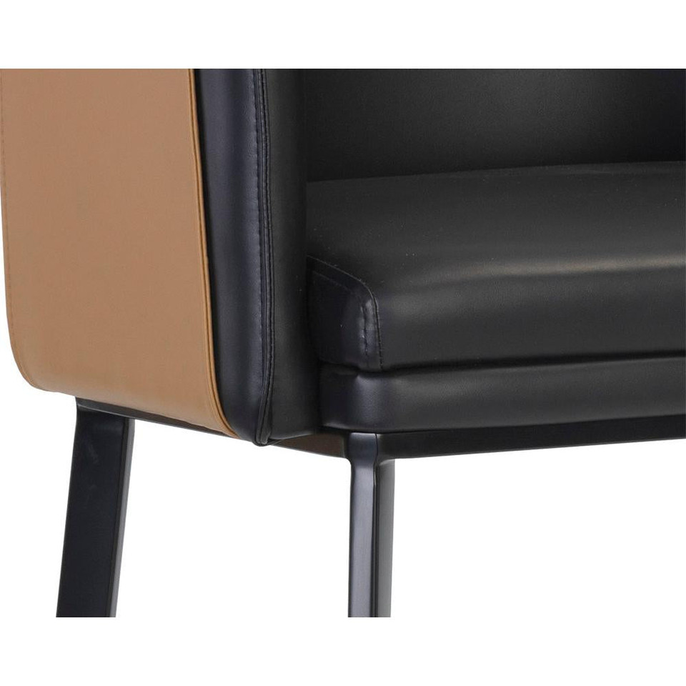 Carter Barstool Napa Black / Napa Cognac