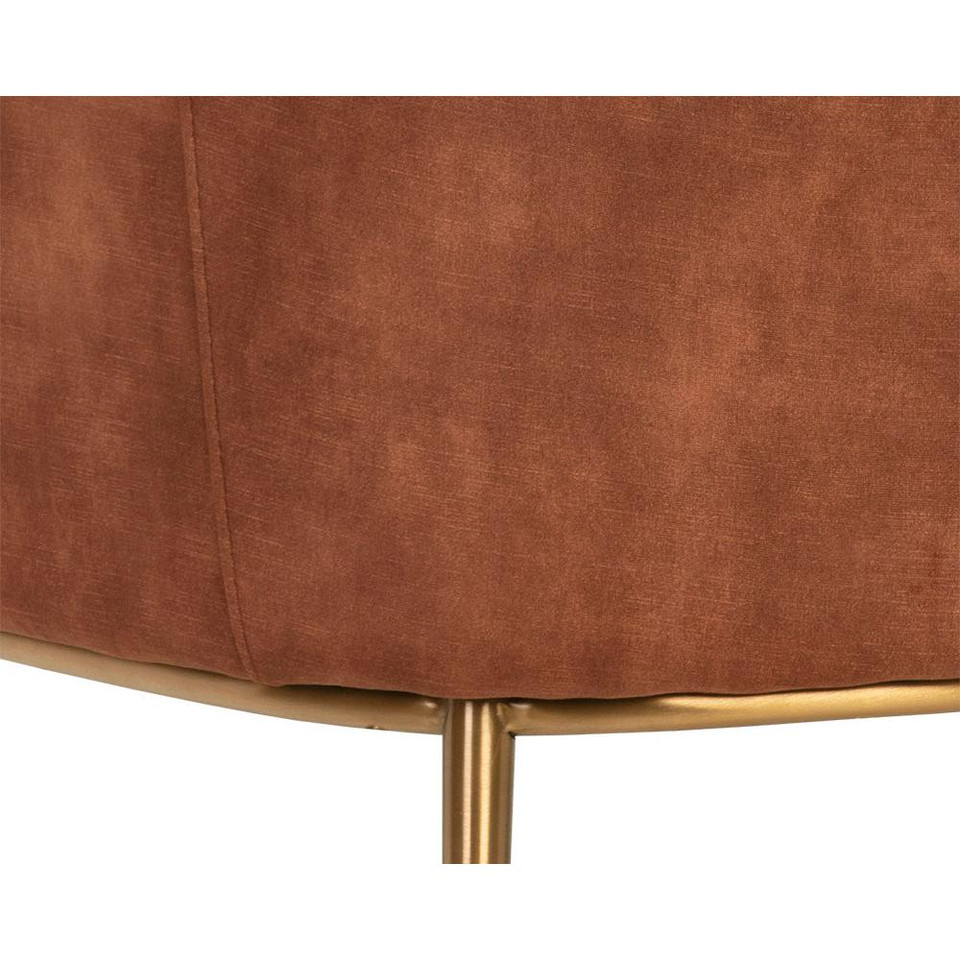 Cameron Nono Rust Lounge Chair, view 3