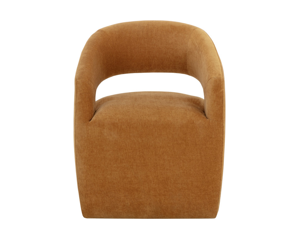 Lloret Wheeled Dining Danny Amber Armchair