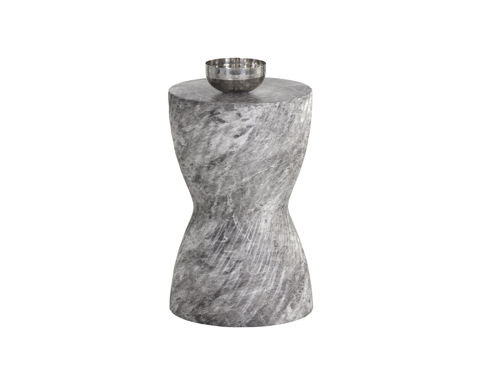Cara End Marble Look - Grey Table