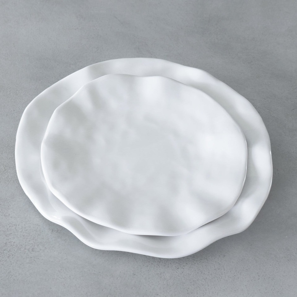 Vida Havana 11" Dinner Plate Set 4 (White), view 7