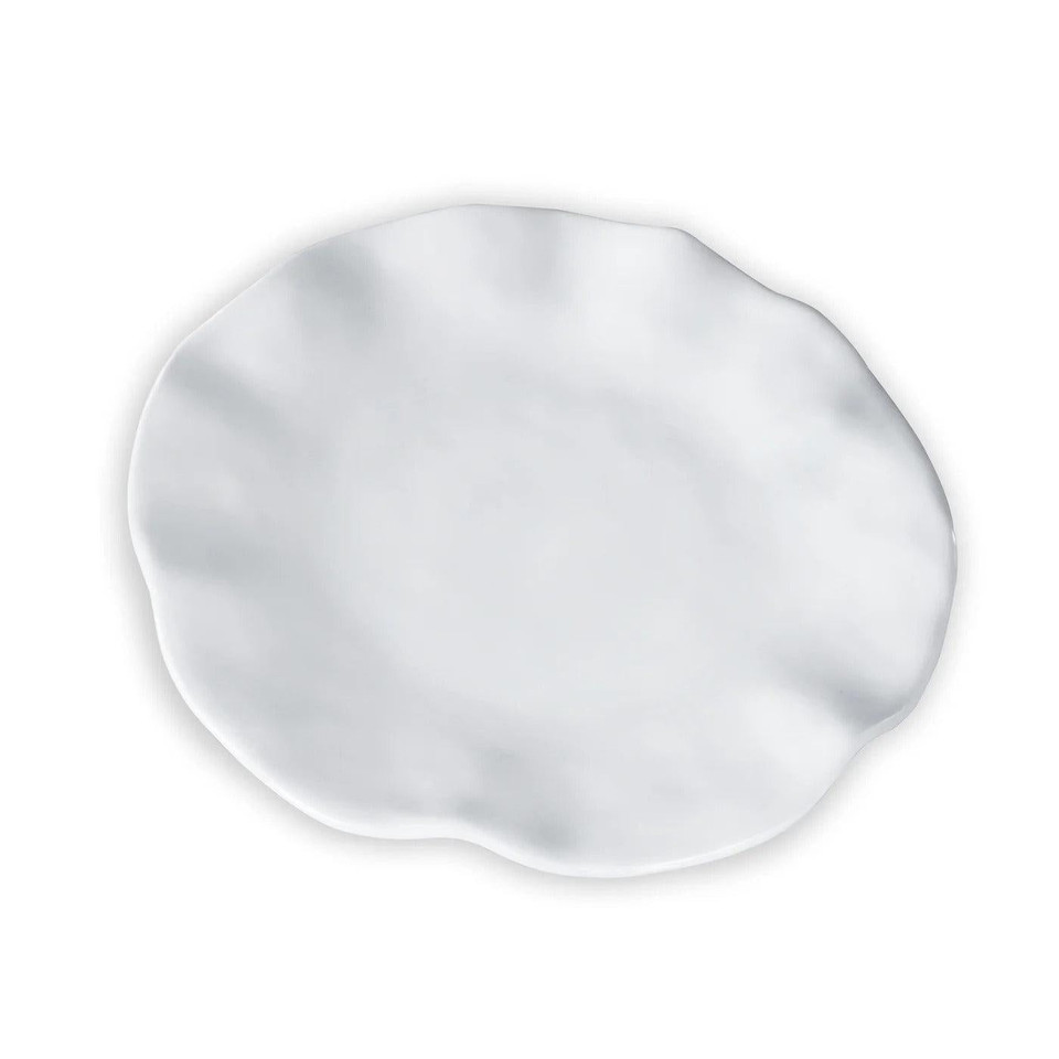Vida Havana 11" Dinner Plate Set 4 (White) | Bone & Brass