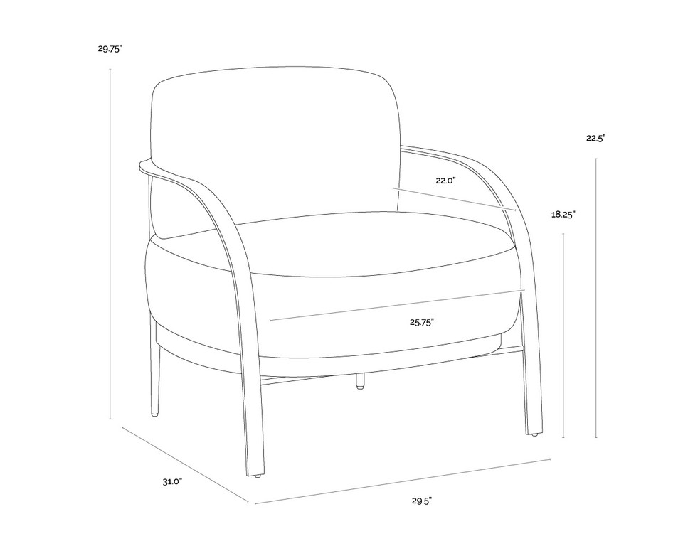 Daphne Hailey Moon Lounge Chair