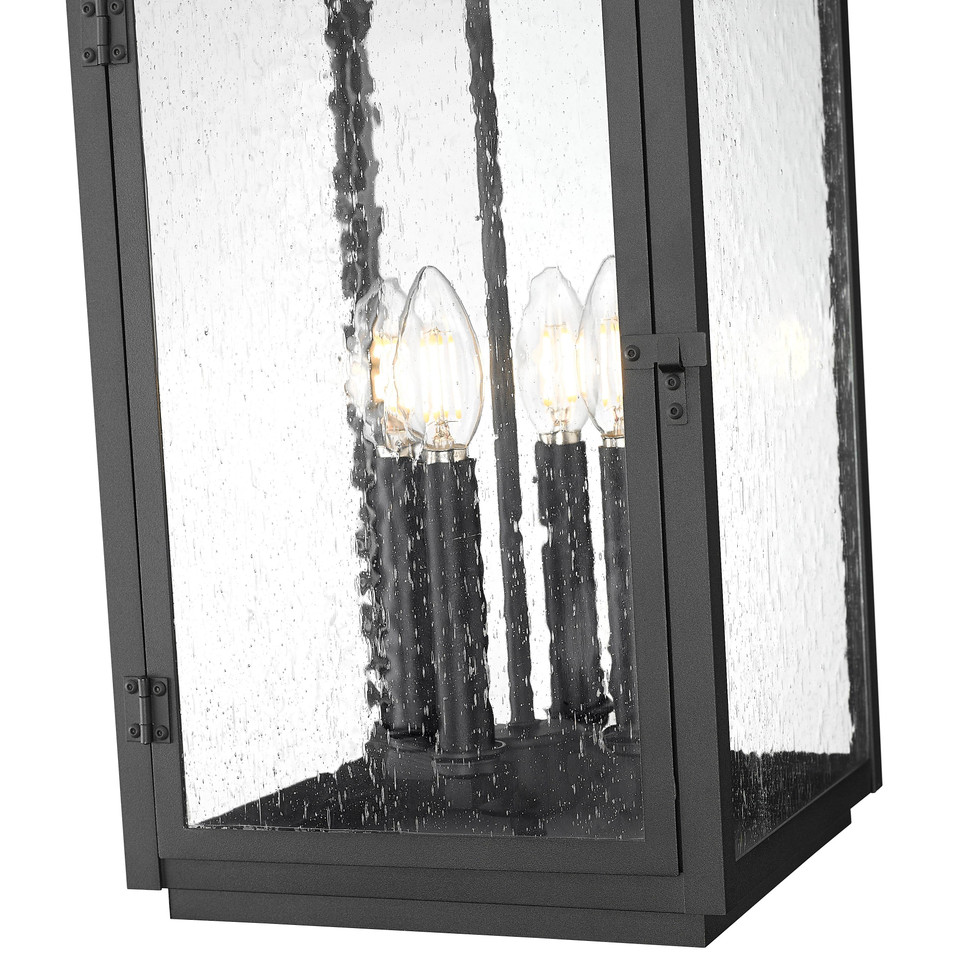 Sand Black Seedy Glass Outdoor Pendant, view 4