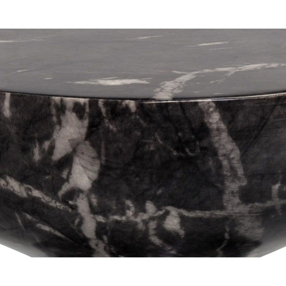 Goya End Marble Look - Black Table, view 2