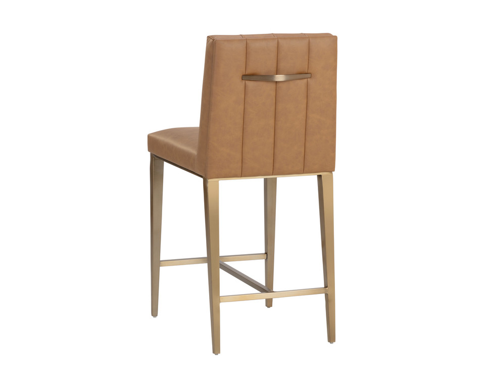 Wilbur Milliken Cognac Counter Stool