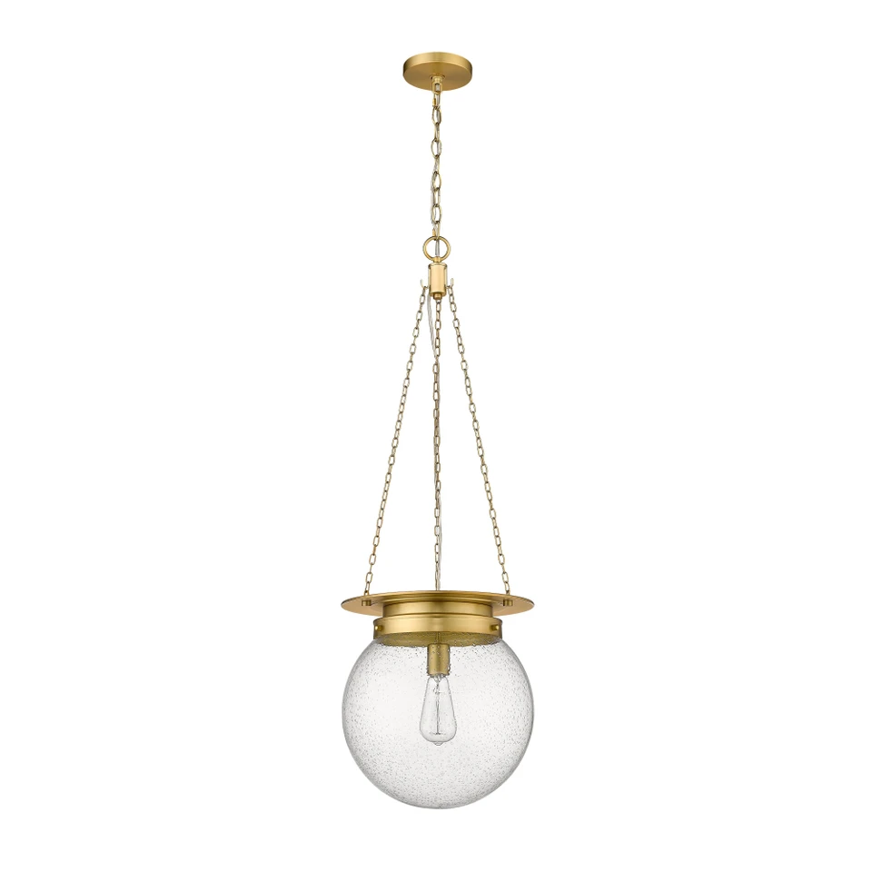 Heritage Brass Calhoun Seedy Glass Pendant, view 5