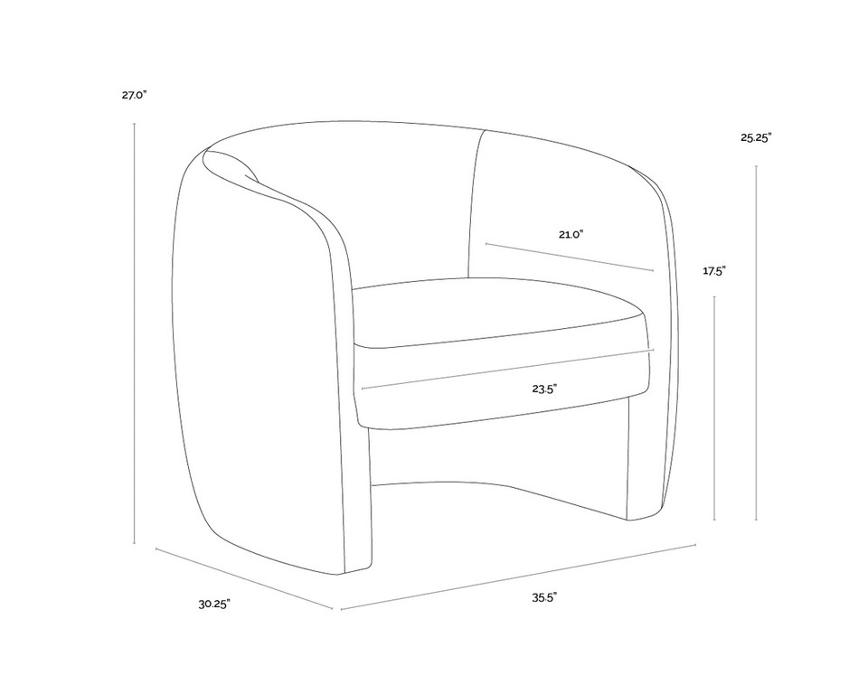Mircea Opera Butterscotch Lounge Chair