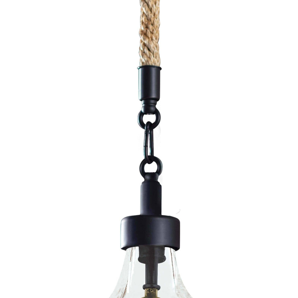 Demi John Pendant Small - Pendant Installed | Bone & Brass