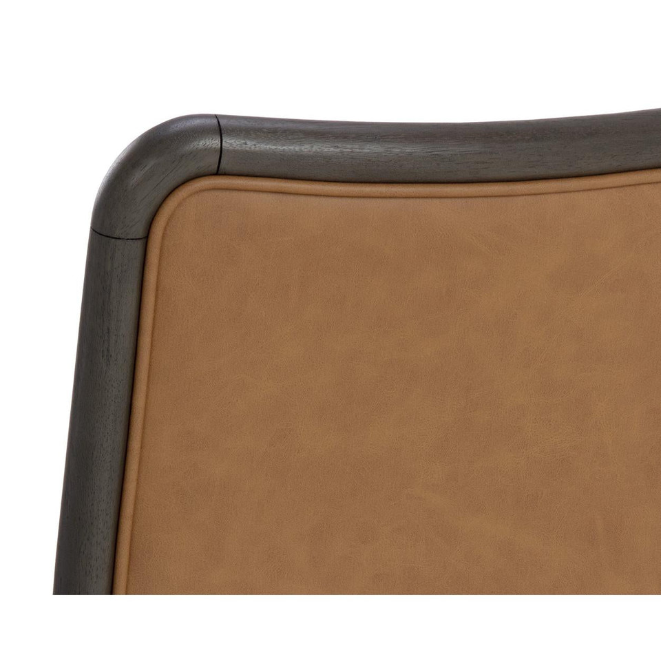 Jeno Milliken Cognac Dining Chair, view 3