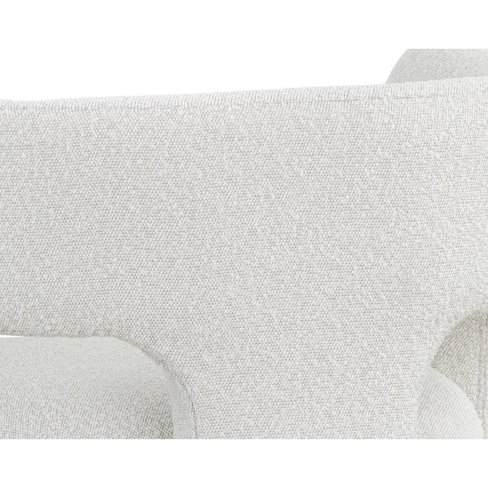 Isidore Copenhagen White Lounge Chair, view 3