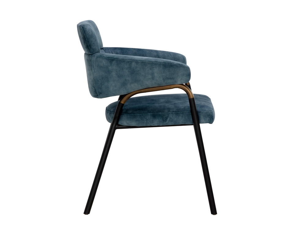 Sharqui Dining Nono Petrol Armchair