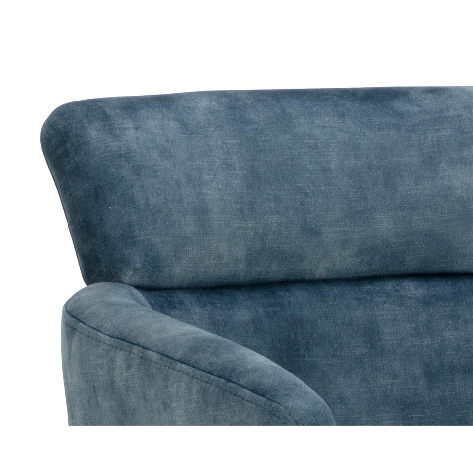 Sharqui Dining Nono Petrol Armchair, view 2