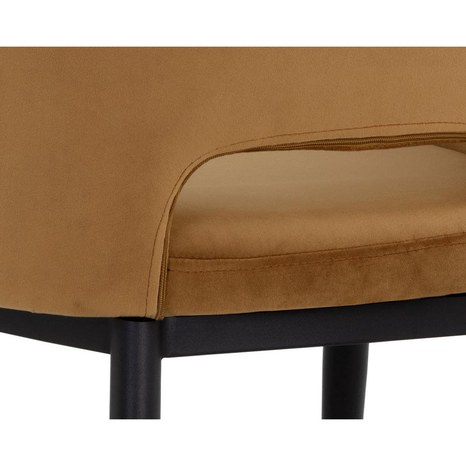 Thatcher Dining Black - Gold Sky Armchair, view 3