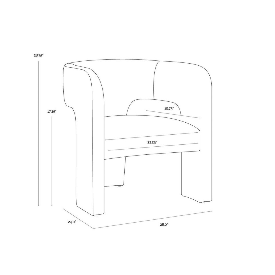 Isidore Ernst Sandstone Lounge Chair, view 4