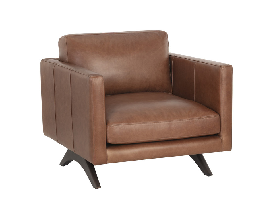 Rogers Shalimar Tobacco Leather Armchair