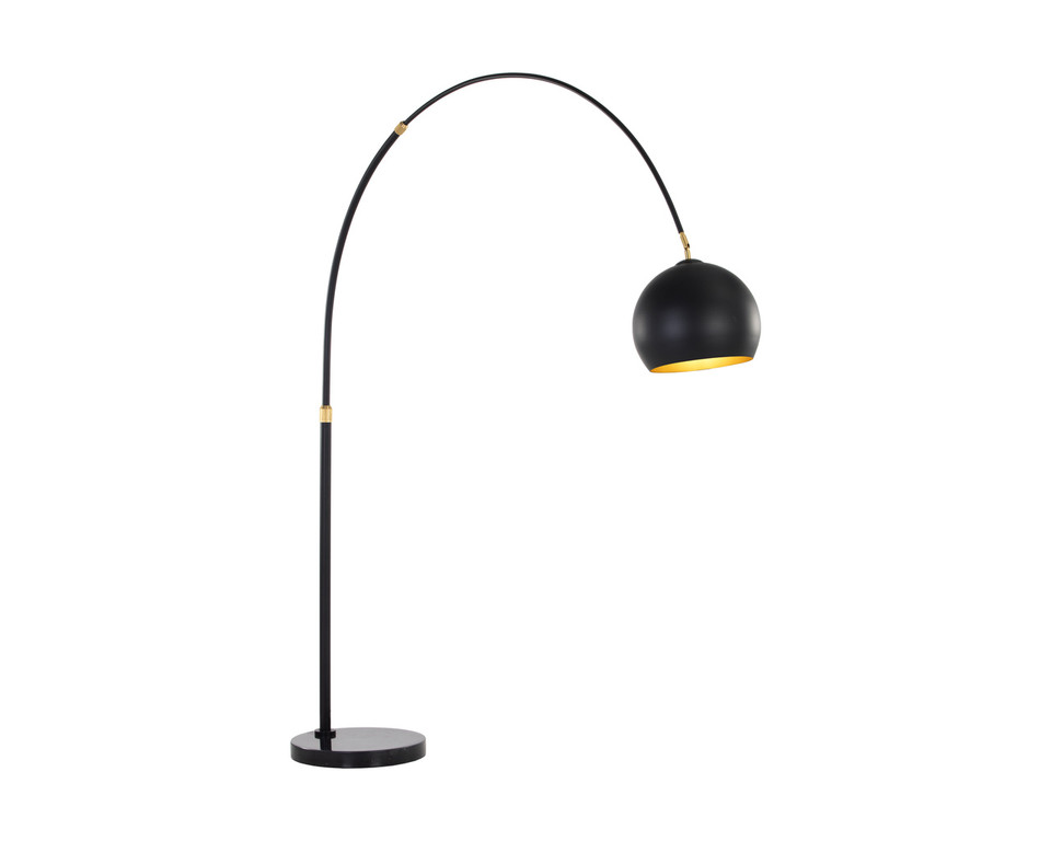 Vern Black Floor Lamp