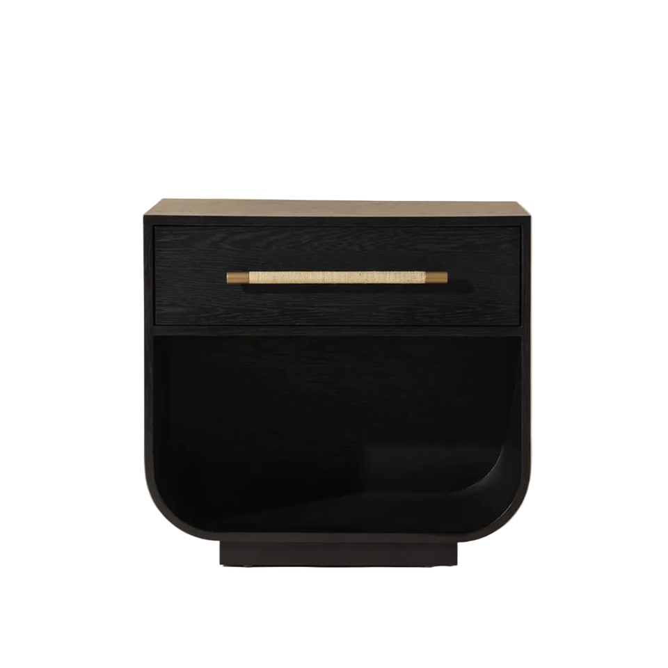 Tarrant Black Oak Nightstand, view 3