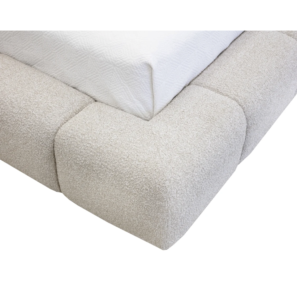 Olena Santa Cruz Channel Tufted Upholstered Bed, view 4