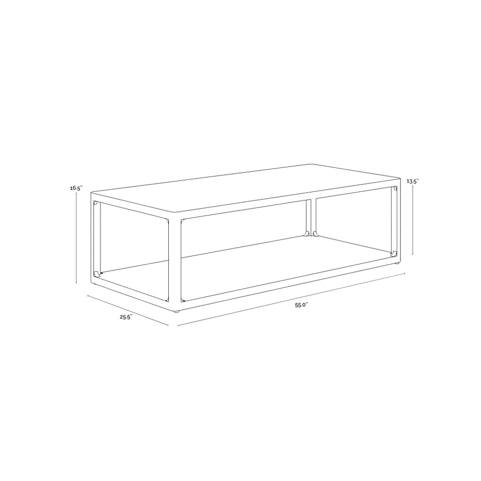 Doncaster Black Coffee Table, view 3