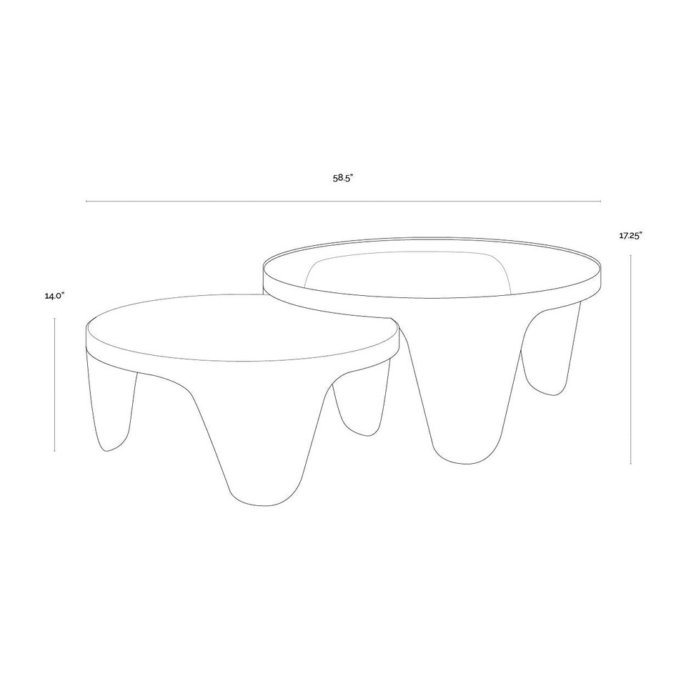 Mysaria Nesting Coffee Tables (Set of 2), view 4