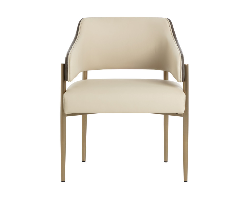 Tova Dining Dillon Cream / Bravo Ash Armchair