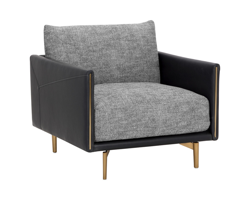 Ashi Nash Zebra / Coal Black Armchair