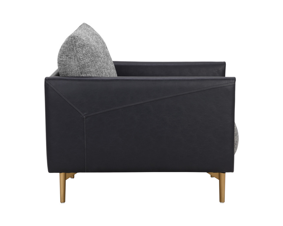 Ashi Nash Zebra / Coal Black Armchair