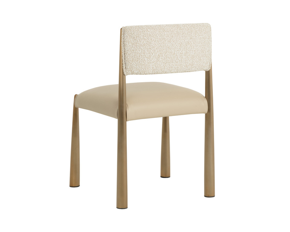 Bayard Antique Brass - Napa Beige / Santa Cruz Oatmeal Dining Chair