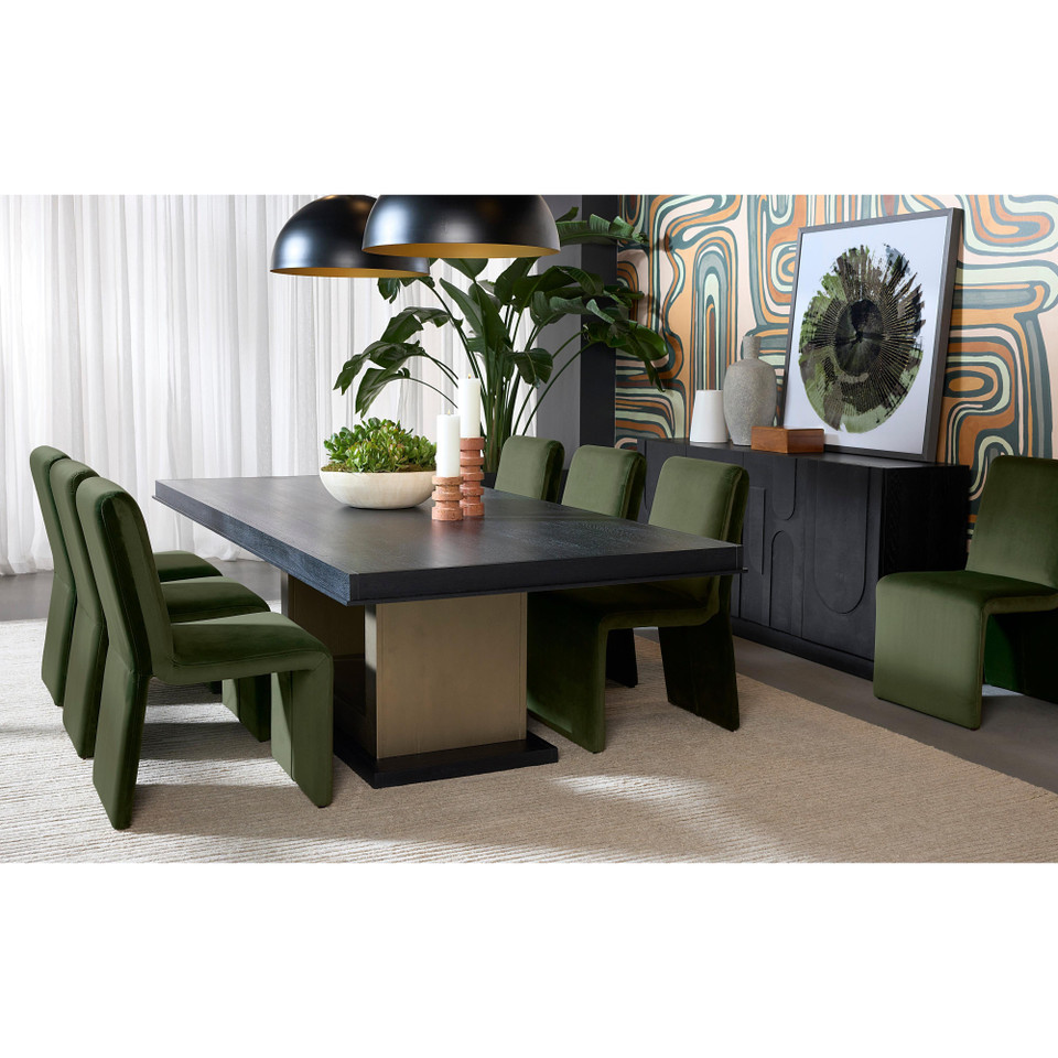 Cascata Moss Green Dining Chair, view 4