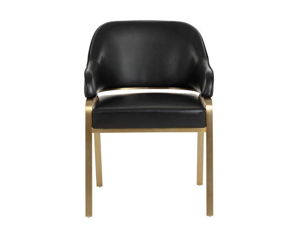 Malachi Dining Cantina Black Armchair