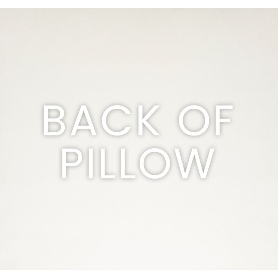 Back of the Posh Duo Mustard Throw Pillow, showing the seamless zippered cover and tailored finish.