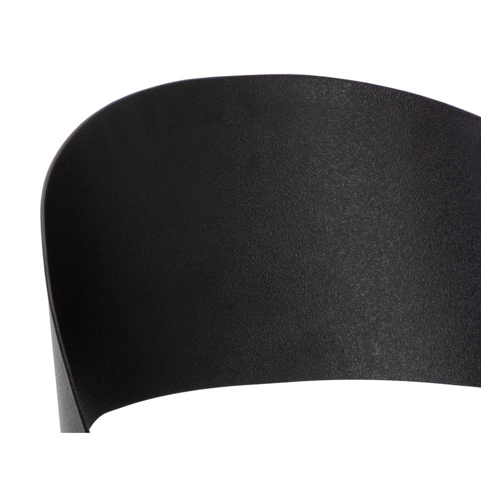 Dezirae Black - Cognac Leather Dining Chair, view 2