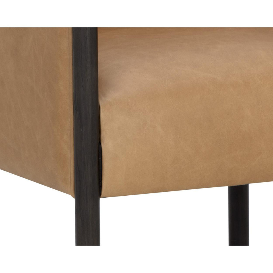 Wilder Ludlow Sesame Leather Lounge Chair