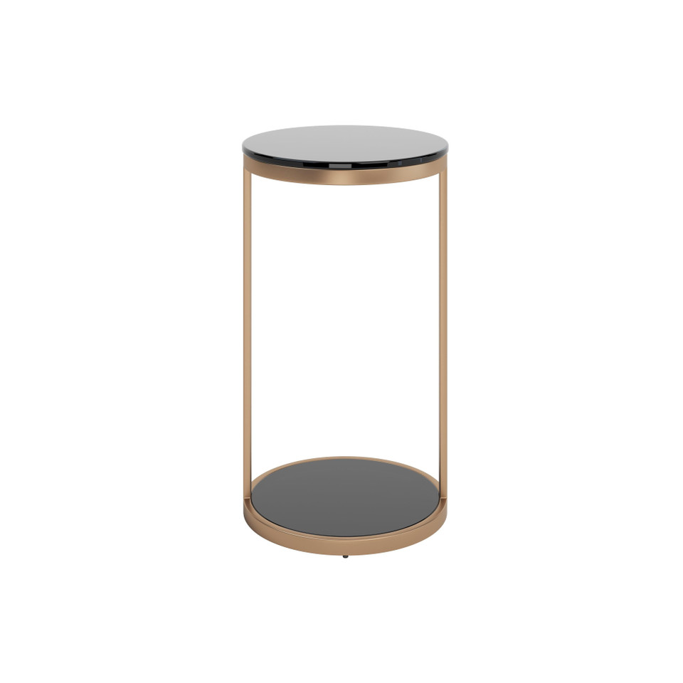 Benjamin End Antique Brass Table, view 4