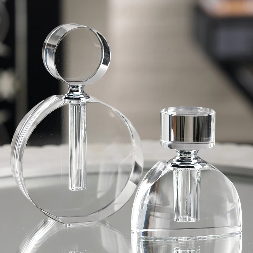 Amaray Double O Glass Perfume Bottle - Bottle Detail | Bone & Brass