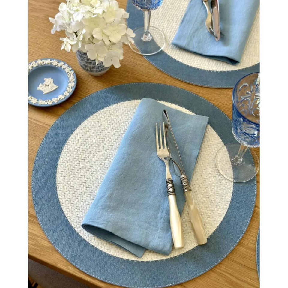 Halo Reversible Round Placemats, Set 4, view 9