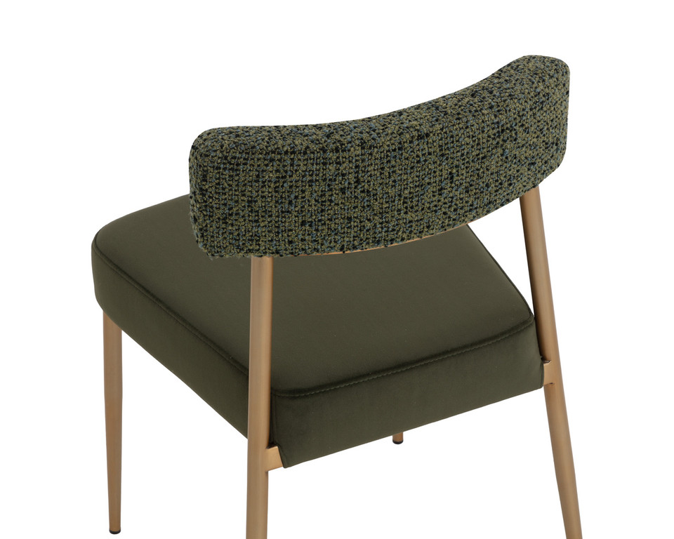 Ashwin Stackable Kona Backwoods / Noah Meadow Dining Chair