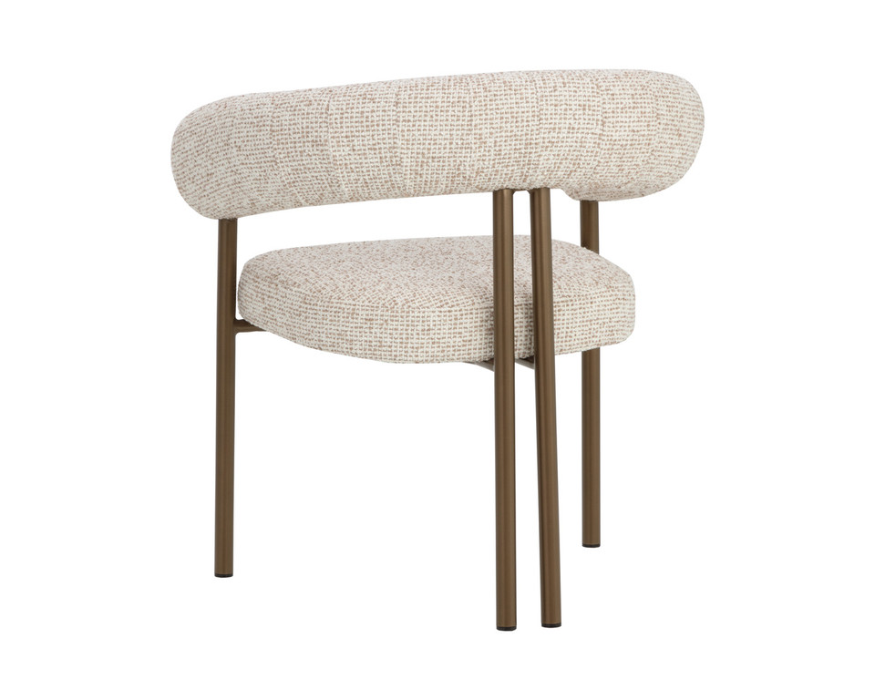 Oniva Dining Antique Bronze - Noah Ecru Armchair