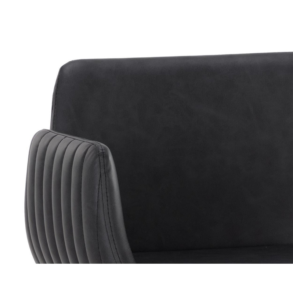 Lucano Bravo Black Counter Stool, view 2