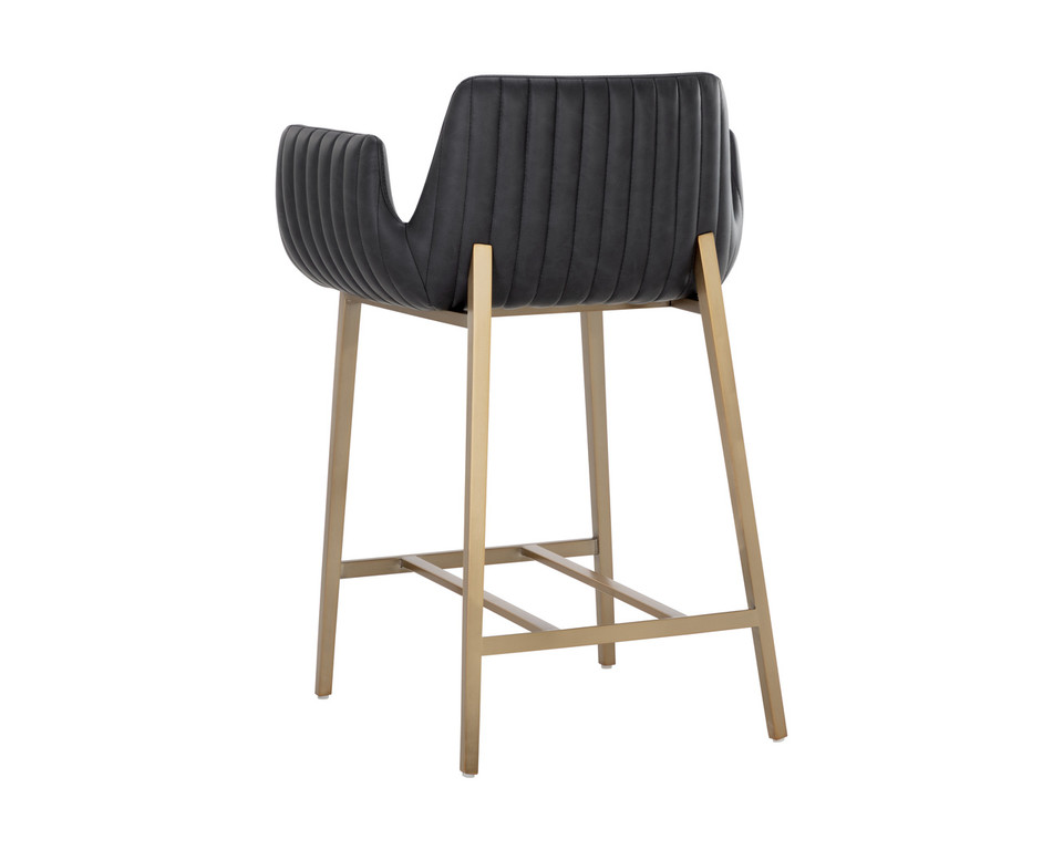 Lucano Bravo Black Counter Stool