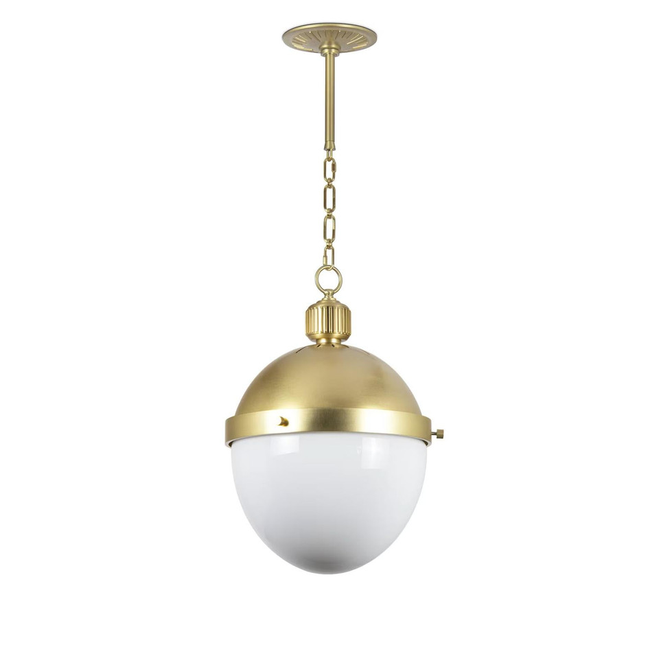 Otis Pendant Medium - Natural Brass | Bone & Brass