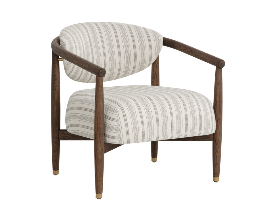Sigrid Antique Brown - Gifford Script Lounge Chair