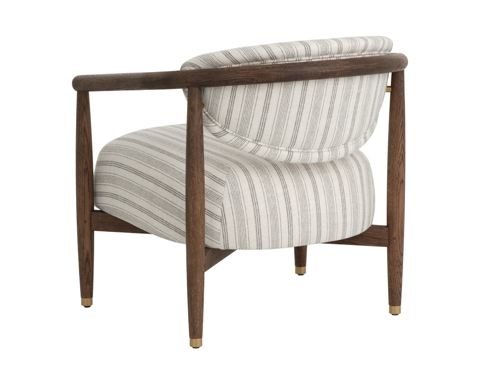 Sigrid Antique Brown - Gifford Script Lounge Chair
