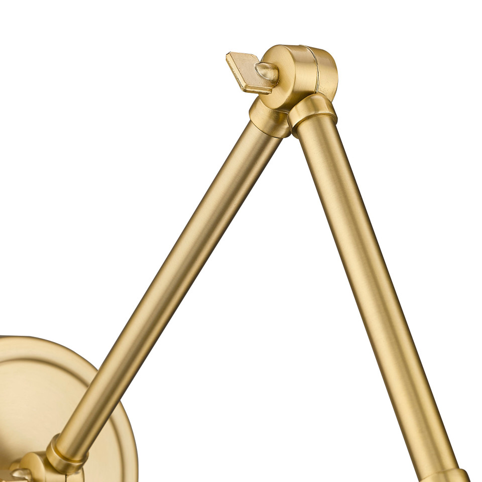 Modern Gold Adjustable Cone Sconce, view 5