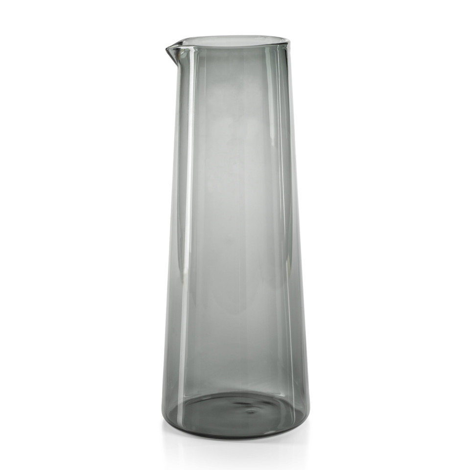 Lanvin Glass Pitcher | Gray, Cobalt Blue or Green | Bone & Brass