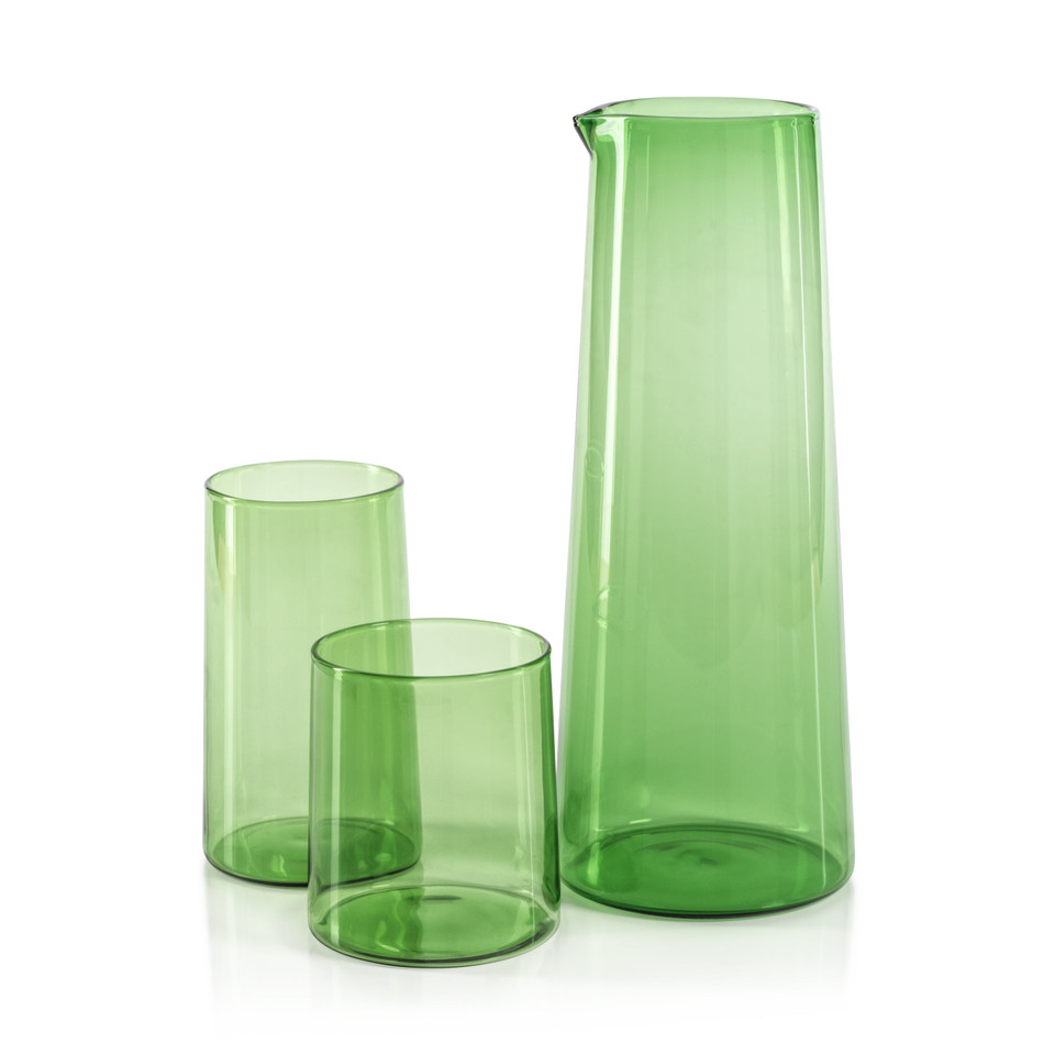 Lanvin Glass Pitcher | Gray, Cobalt Blue or Green, view 6