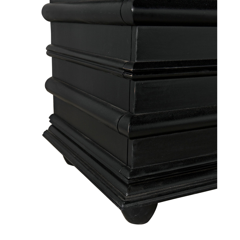 Ascona 6-Drawer Chest, Hand Rubbed Black, view 14